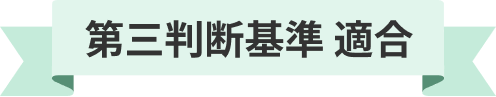 第三判断基準 適合