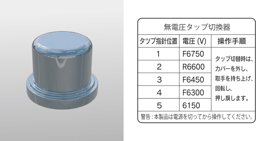 無電圧タップ切換器